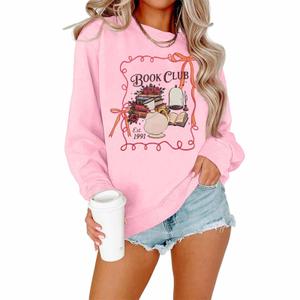 FASHGL Magical Kingdom Sweatshirt for Women Magic Shirt Family Vacation Sweater Cute Castle Graphic Long Sleeve Pullover Tops (Pink, XXL)