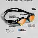 ARENA Unisex Adult Cobra Tri Swimming Goggles for Triathlon and Fitness Swipe Anti-Fog Wide Vision Mirror Lens