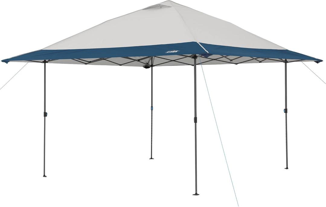 CORE 13' x 13' Instant Shelter Pop Up Canopy Gazebo Tent for Shade in Backyard, Party, Event with Wheeled Carry Bag