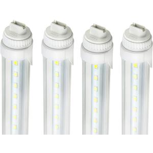 GreenSun F48T12 CW HO 4FT 20W R17D LED Tube Bulb, 5000k Daylight Clear Cover for Commercial Household Lighting, 360 Degree R17D Base