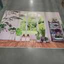 YYNXSY 7x5FT Spring Window Scenery Photography Backdrop White Windowsill Floral Green Forest Natural Photocall Background Party Banner Wall Decor Newborn Baby Kids Family Photo Shoot YY-1011