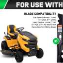 Grasscool 42 inch Mower Blades Replace Cub Cadet 742P05177 for Ultima ZT1 ZT2 Enduro XT1 XT2 LT42 LX42 42''Zero Turn Riding with S Shaped Hole 742-05177 742P05177A-X