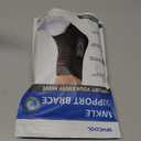 WHCOOL Slim-Fit Ankle Brace for Sprained Ankle, Quick Lace Up Ankle Support for Women Men with 2 Auto-Shaped Pads, Air Fabric Cool Ankle Stabilizer for Injury Recover, Running,Sports, M(12”-13”)