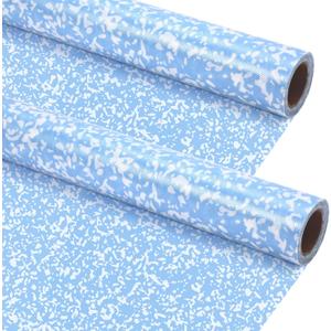 Kolldenn Blue 2 Rolls Composition Fabric Bulletin Board Paper Roll, 4x12ft