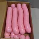 Deekin 100 Pcs Plastic Easter Eggs Fillable Empty Colorful Bright Eggshells for Easter Hunt, Filling Treats, Party Favor, Basket Stuffers, Classroom Prize Supplies(Pink)