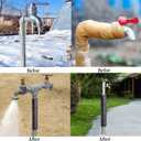 3 Pack Pipe Insulation Foam Tube,15.7 Inches Multi-Purpose Black Foam Pipe Protection for Outdoor Indoor Swimming Pool Handle,Door Handles and Winter Water Pipes