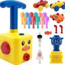 Balloon Car Toy Pump Set for Kids  Ideal Holiday Gift Toy Power Launcher, Balloon Launcher Toys for Kids (Yellow Duck)