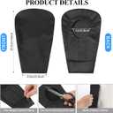 4 Pcs Black Ostomy Bag Cover Ostomy Pouch Cover Odor Control Stretchy Bag Washable Pouch Liner for Women Men Lightweight Care Protector Protective(2.8 Inch Diameter)