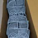 24 Pcs Baby Shower Mini Carriage Decoration Blue Metal Wired Fillable Candy Stroller Baby Shower Table Centerpiece for Guest Gender Reveal Wedding Party Favor Gift