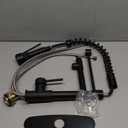 Durable Kitchen Sink Faucet with Sprayer, Compatible with 1 Hole or 3 Hole, 360° Rotatable Commercial Pull Out Kitchen Sink Faucets Two Handles Spring Laundry Camper Utility Wet Bar Sinks