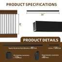 60 Pack 36" Black Square Deck Balusters, Aluminum Deck Spindles with Flat & Adjustable Angle Baluster Connectors, Metal Balusters for Deck Railing, Wood & Composite System