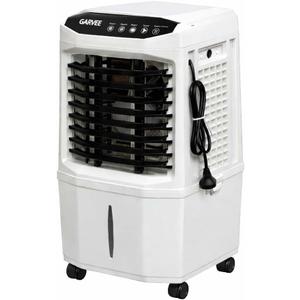 White and Black Portable Air Conditioner Fan, Evaporative Air Cooler with Remote Control, 3 Fan Speeds, 1600ml Water Tank, 2/4/8 Hour Timer, Adjustable Airflow, for Bedroom Office Desk