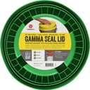 GAMMA2 Gamma Seal Lid - Pet Food Storage Container Lids - Fits 3.5, 5, 6, & 7 Gallon Buckets, Green, Made in USA