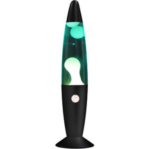 Magma Liquid Motion Lamp with Black Base for Adults Blue Lamps with White Wax for Kids Mood Lamps Perfect Presents for Christmas Thanksgiving Day NightLight with 25W Bulb (13")