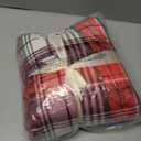 PAVILIA Christmas Throw Blanket | Holiday Christmas Red Fleece Blanket | Soft, Plush, Warm Winter Cabin Throw, 60x80 (Red Green Plaid)