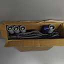 Wall Cleaner Mop with 82" Handle, 360 Rotating Triangle Head and Microfiber Pads, Built-in Squeegee for Ceiling Mop, Baseboard Cleaning and Windows (Blue)