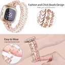 MOFREE Bracelet Compatible with Fitbit Versa 3/Versa 4 Bands/Fitbit Sense/Sense 2 Bands for Women