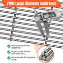 1 Pack 95401 Grill Steel Wire Cooking Grid Rock Grates Replacement Parts for Turbo Models,11 17 1/2 inch x 28 1/2 inch