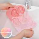 Heart Chocolate Molds Valentine's Day Silicone Molds Colored Heart Shaped Mold for Candy Jelly Cake Resin Soap Candle DIY Crafts