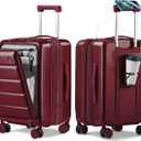 ISLAND ELEPHANT 20IN Expandable Carry On Luggage-Wine Red,  20 Inch-EXT