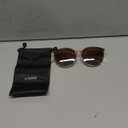 Livho Polarized Sunglasses, Retro & Oversized Shades for Women with Round Lenses