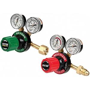 Set of Victor 350 Oxygen & Acetylene Regulators