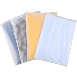 Frosted Zipper Clothing Bags, 50 Pcs 10x13 inch Poly Bags for Shipping, Packaging, Travel Ziplock Bags, Waterproof Swimsuit Bag Plastic Bags for Clothes, T Shirt, Jewelry, 3 Mil
