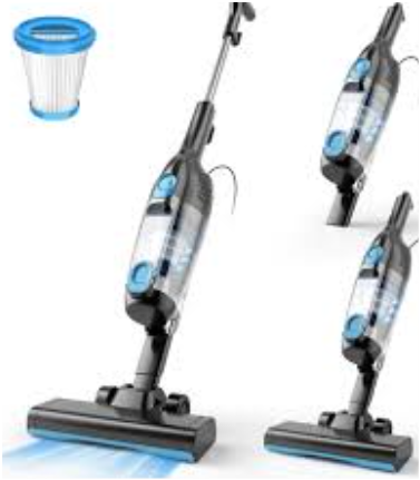 Vazone R6X Corded Stick Vacuum Cleaners for Home, 20Kpa Powerful Suction Stick Vacuum with 16Ft Cord, 2 in 1 Lightweight Handheld Vacuum Cleaner for Hardwood Floor Pet Hair