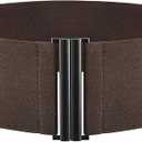 TOURZOO Elastic Belt for Women Wide Waist Corset Belt Cinch Belt Vintage Stretchy Waistband for Dresses M