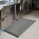 Anti Fatigue Mats Industrial 2' x 6' 15/16" Thick Ergonomic Standing Mat Commercial Heavy Duty Diamond Plate Shop Floor Mats Helps Relieve Back and Leg Soreness, Grey
