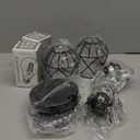 2-Pack Farmhouse Semi Flush Mount Ceiling Light Fixture, Rustic Black Hallway Small Metal Ceiling Lamp Shade for Porch Kitchen Stairway Bedroom Entryway, E26 Base