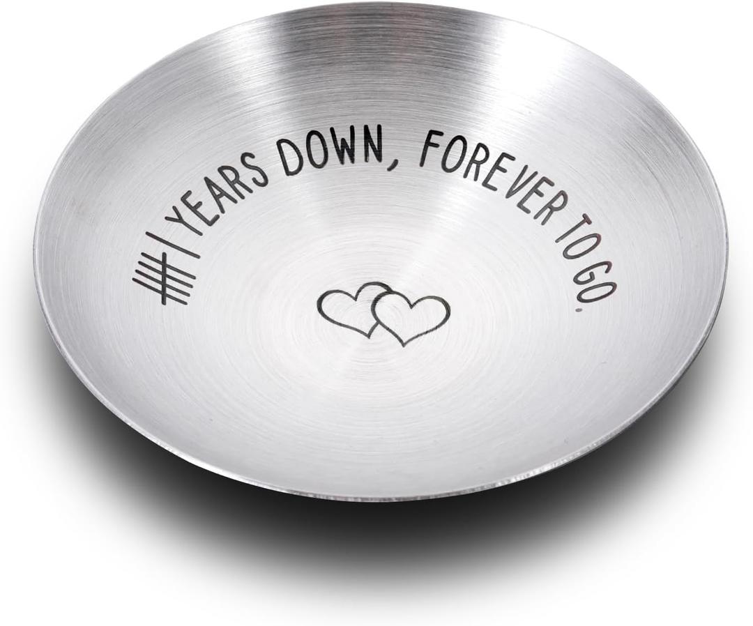 Anniversary Wedding Gifts for Couples Iron 6th Anniversary for Him Her Ring Holder 6 Years Wedding Anniversary for Husband Wife Boyfriend Girlfriend Christmas Valentines Birthday Gifts for Women Men