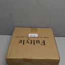 Small Side Table, Drink Table for Small Spaces, Modern Martini Table with Solid Wood Leg, Round End Tables Living Room for Bedroom and Office (Rustic Walnut)