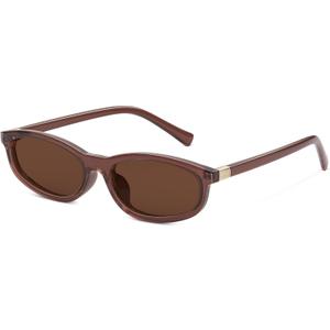 Retro Polarized Sunglasses for Womens Men - Trendy Sunnies UV Protection Lightweight Vintage Sun Glasses