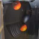 3 Pcs Black Abstract Wall Art Modern Still Lifes Ceramic Wall Deco Pictures orange Black Shape Canvas Posters Prints for Living Room Bedroom Bathroom Home Decoration Unframed (12x16in)