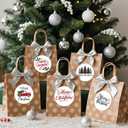 3 x Christmas Stickers for Envelope Seals Cards Making Crafts Large 2 Inch Round Merry Christmas Holiday Label Card Vinyl Stickers for Envelopes Baked Goods Gifts Presents Bag 