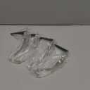 ANOEPUY Stocking Holders for Mantel, 4 PCS Mantle Garland HangerSnowman, Reindeer, Christmas Tree and Father Christmas Designs, with Non-Slip Base Hooks, Silver