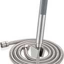 Handheld Shower Head with Hose, Hand Held Shower Wand Head with Long Hose, High Pressure RV Shower Head with Handheld Spray Combo, Dog Shower Attachment, Brushed Nickel