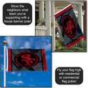 San Francisco 49ers Blackout Sideline Flag Outdoor Indoor 3x5 Foot Banner