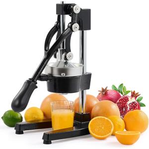 CO-Z Hand Press Juicer Machine, Manual Orange Juicer and Professional Citrus Juicer for Orange Juice Pom Lime Lemon Juice, Commercial Lemon Squeezer, Easy to Clean, Black 