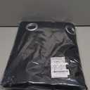 NICETOWN Pitch Black Solid Thermal Insulated Grommet Blackout Curtains/Drapes for Bedroom Window (2 Panels, 42 inches Wide by 63 inches Long, Black)