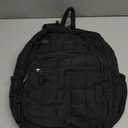 Bookbag for Women, Teen Girls Backpack for High School College Student, Puffer Quilted Back Pack Cute Laptop Backpack for Work Travel Mom Casual Daypack, Black (15.6in)