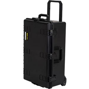 MEIJIA Portable All Weather Waterproof Camera Case,Customizable Fit Foam with Rolling Wheels and Retractable Pull Handle,31.3"X20.3"X12.25"