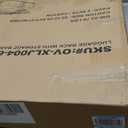 Fully Assembled Luggage Racks Pack of 2 with 4 Storage Boxes, Bamboo 26.77" Folding Luggage Stand for Guest Room, 5 Nylon Straps, Suitcase Stand with Storage Shelf for Bedroom Hotel, Natural