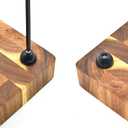 1 Inch Round Rubber Feet for Cutting Board with Stainless Steel Screws for Furniture Electronics Appliances 12-Pack