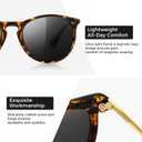 SUNGAIT Premium Vintage Round Sunglasses for Women Men Classic Retro Trendy Style