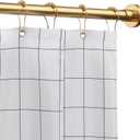 Shower Curtain Rod Tension- No Drill Non-Slip Spring Tension Shower Rod for Window or Bathroom, 43-73 inches Metal Steel, Gold