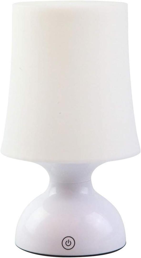 LED Mood Light, Scandinavian Lamp, Battery Powered Night Light, Cordless Night Light, 100% Electrical Safety at Home, Minimalist Table Lamp, Small White Lamp, Gift Ideas