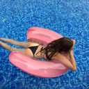3 Pack Pool Floats Adult, PuppyuWill Minimalist Design Pool Chair Float, 52" X 38" Dopamine Colors, Drifter, Chair, Hammock 3-in-1 Inflatable Pool Toys for Pool Party, Lake, River, Sea, Outdoor