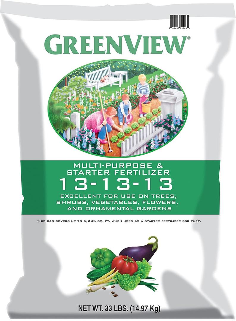 GreenView Multi-Purpose Fertilizer - 33 lb. Bag - NPK 13-13-13